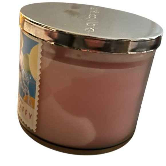 BATH & BODY WORKS SALTWATER TAFFY SCENTED 3 WICK CANDLE 14.5 OZ 2019 EDT - Picture 4 of 9